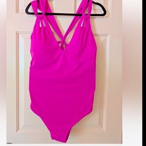 NWT BECCA ETC One Piece Swimsuit Azalea 3X Adjustable Straps